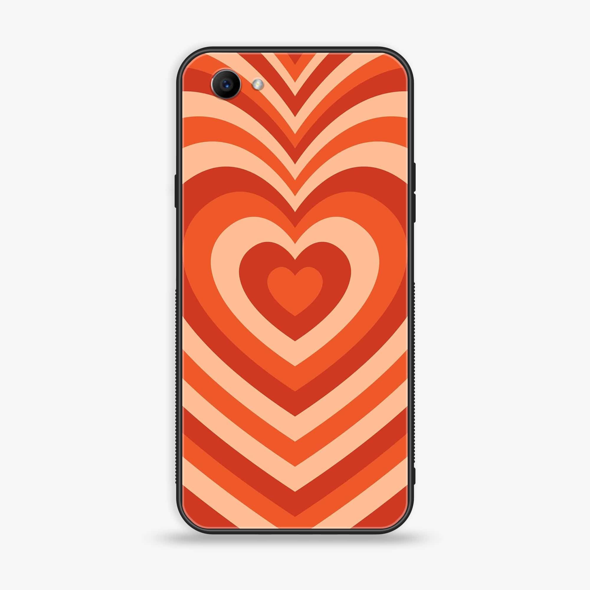 Oppo F7 Youth - Heart Beat Series - Premium Printed Glass soft Bumper shock Proof Case