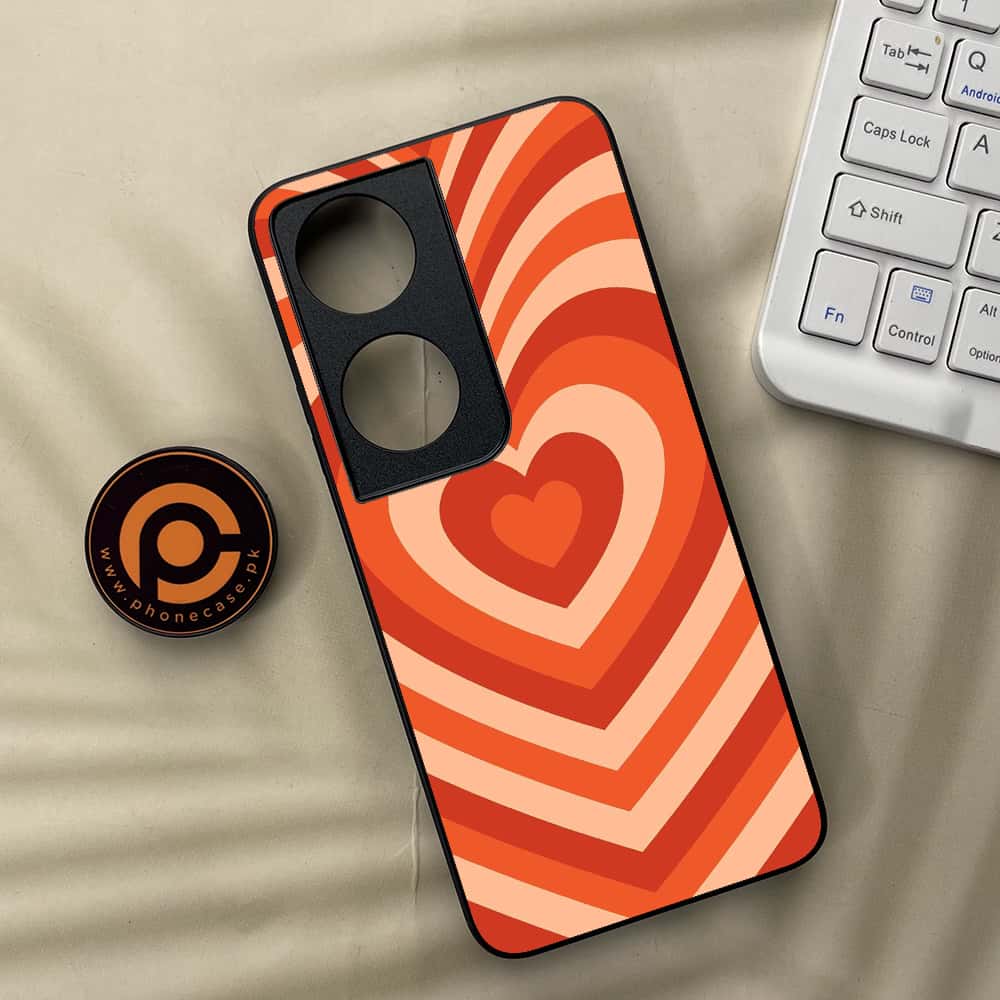 Honor X7b - Heart Beat Series - Premium Metal  Printed soft Bumper shock Proof Case