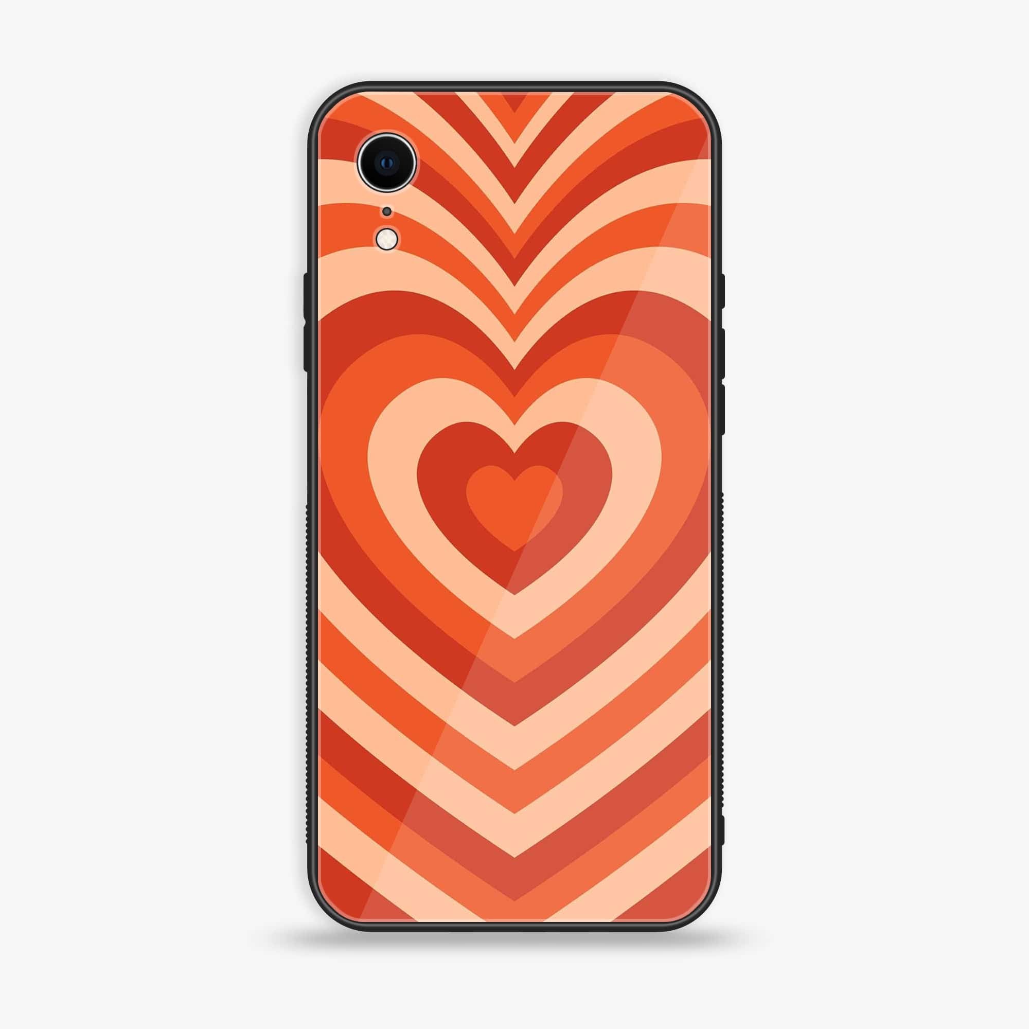 iPhone XR -Heart Beat Series - Premium Printed Glass soft Bumper shock Proof Case