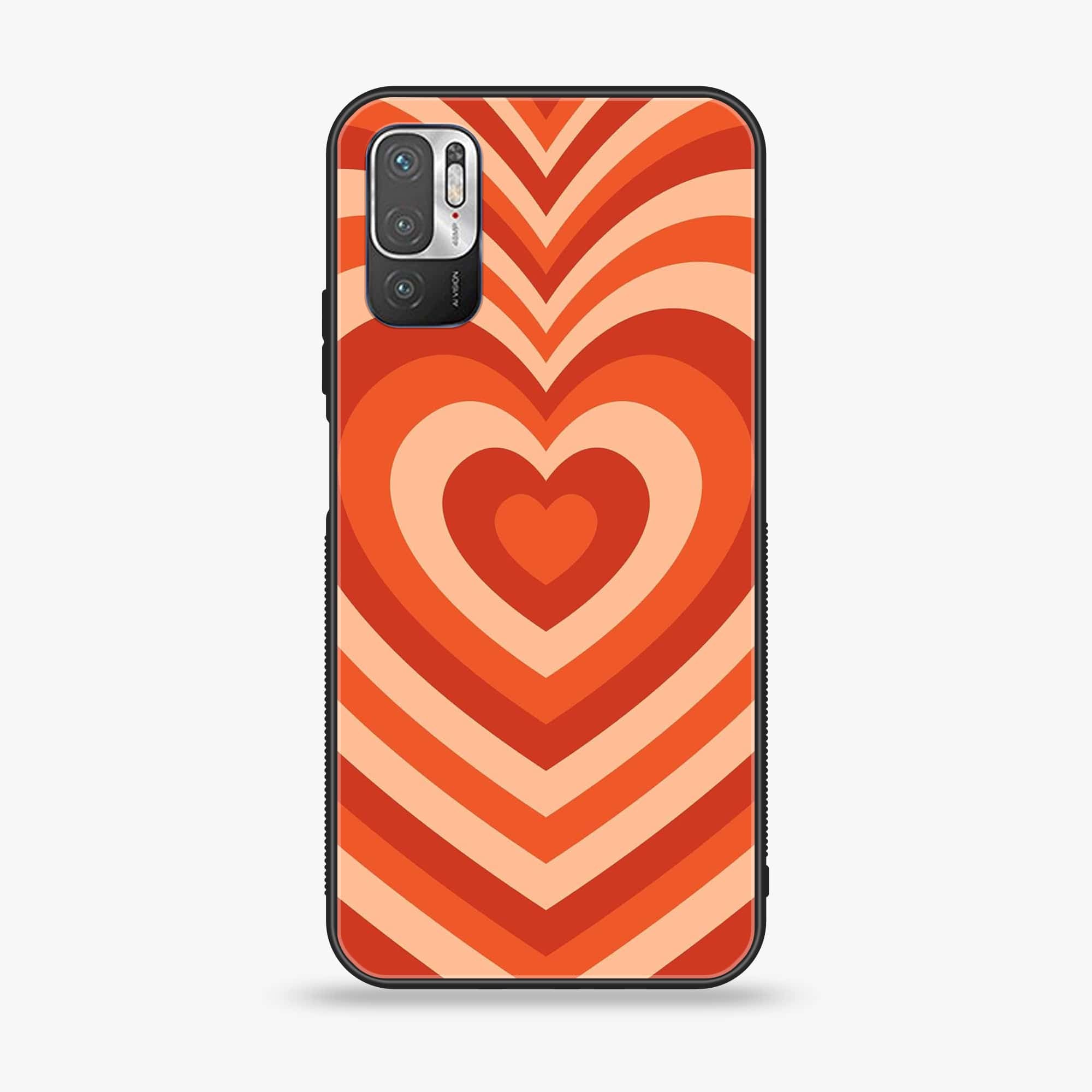 Xiaomi Redmi Note 10 5G - Heart Beat Series - Premium Printed Glass soft Bumper shock Proof Case