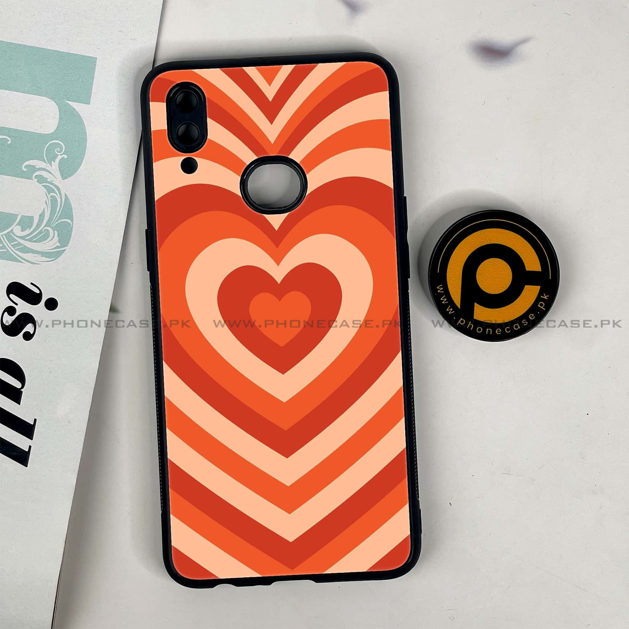 Galaxy A10s - Heart Beat Series - Premium Printed Glass soft Bumper shock Proof Case