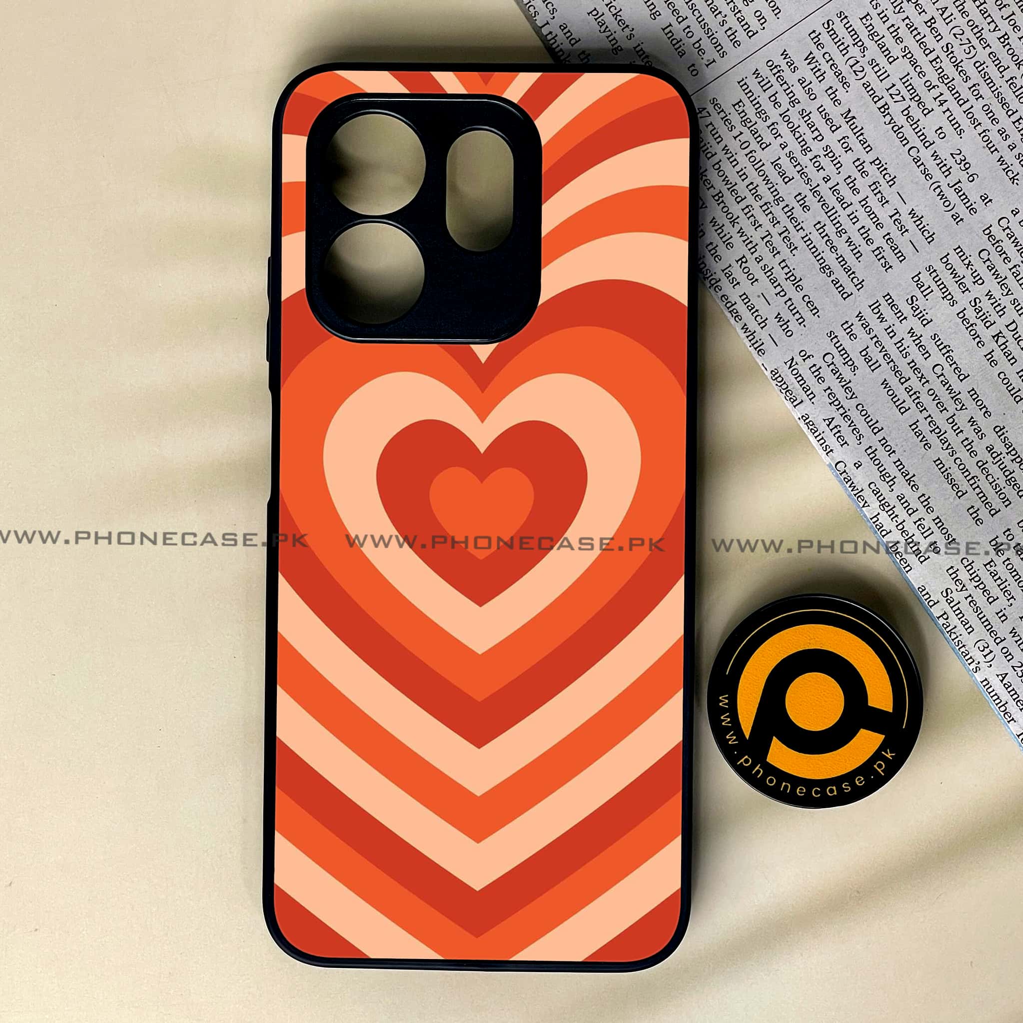 Infinix Smart 9 HD - Heart Beat Series - Premium Metal Printed soft Bumper shock Proof Case