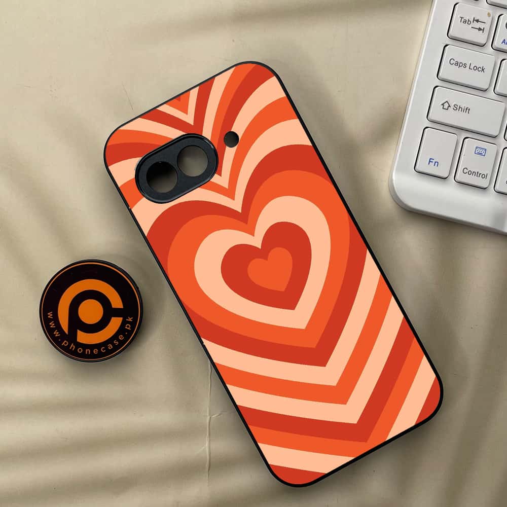 Google Pixel 9a - Heart Beat Series - Premium Metal Printed soft Bumper Shock Proof Case