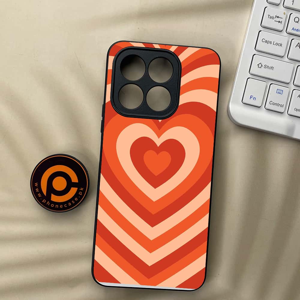 Honor X5b Plus - Heart Beat Series - Premium Metal  Printed soft Bumper shock Proof Case