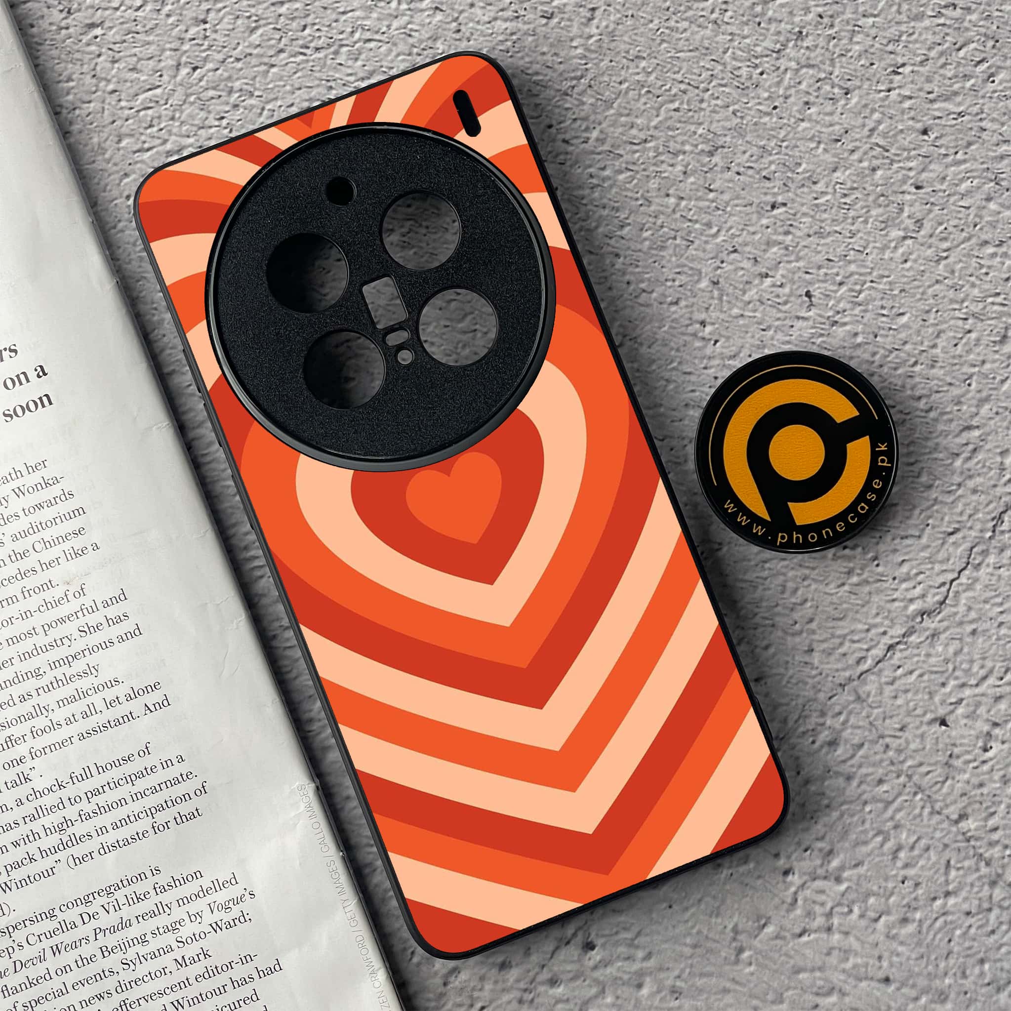 Vivo X200 Pro - Heart Beat Series - Premium Metal  Printed soft Bumper shock Proof Case