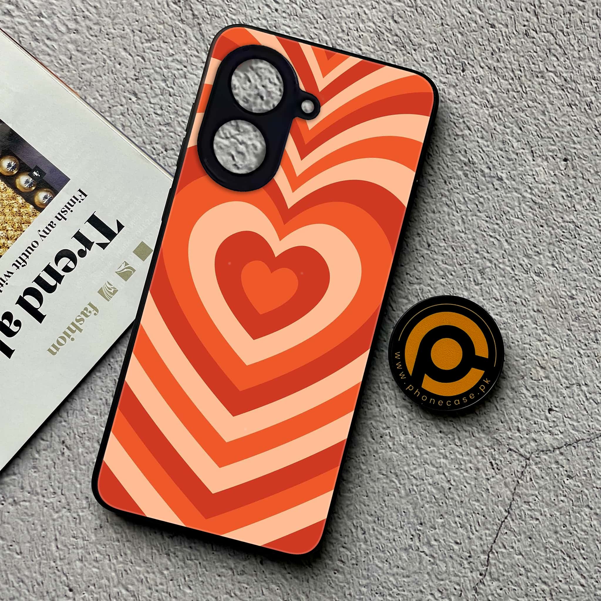Xiaomi Redmi A5 - Heart Beat Series - Premium Metal Printed soft Bumper shock Proof Case