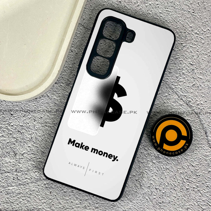 Infinix Hot 50 Pro - Dollar Design 9- Premium Metal Printed soft Bumper shock Proof Case CS-44162