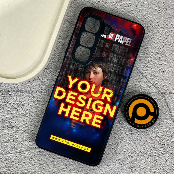 Infinix Hot 50 Pro - Customize your own - Premium Metal Printed soft Bumper shock Proof Case