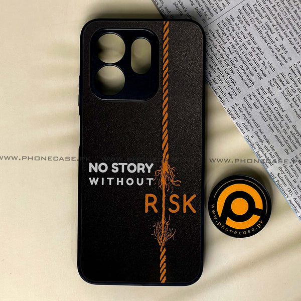 Infinix Hot 50i / Infinix Smart 9  - The Risk Taker - Premium Metal Printed soft Bumper shock Proof Case CS-34210 CS-34875
