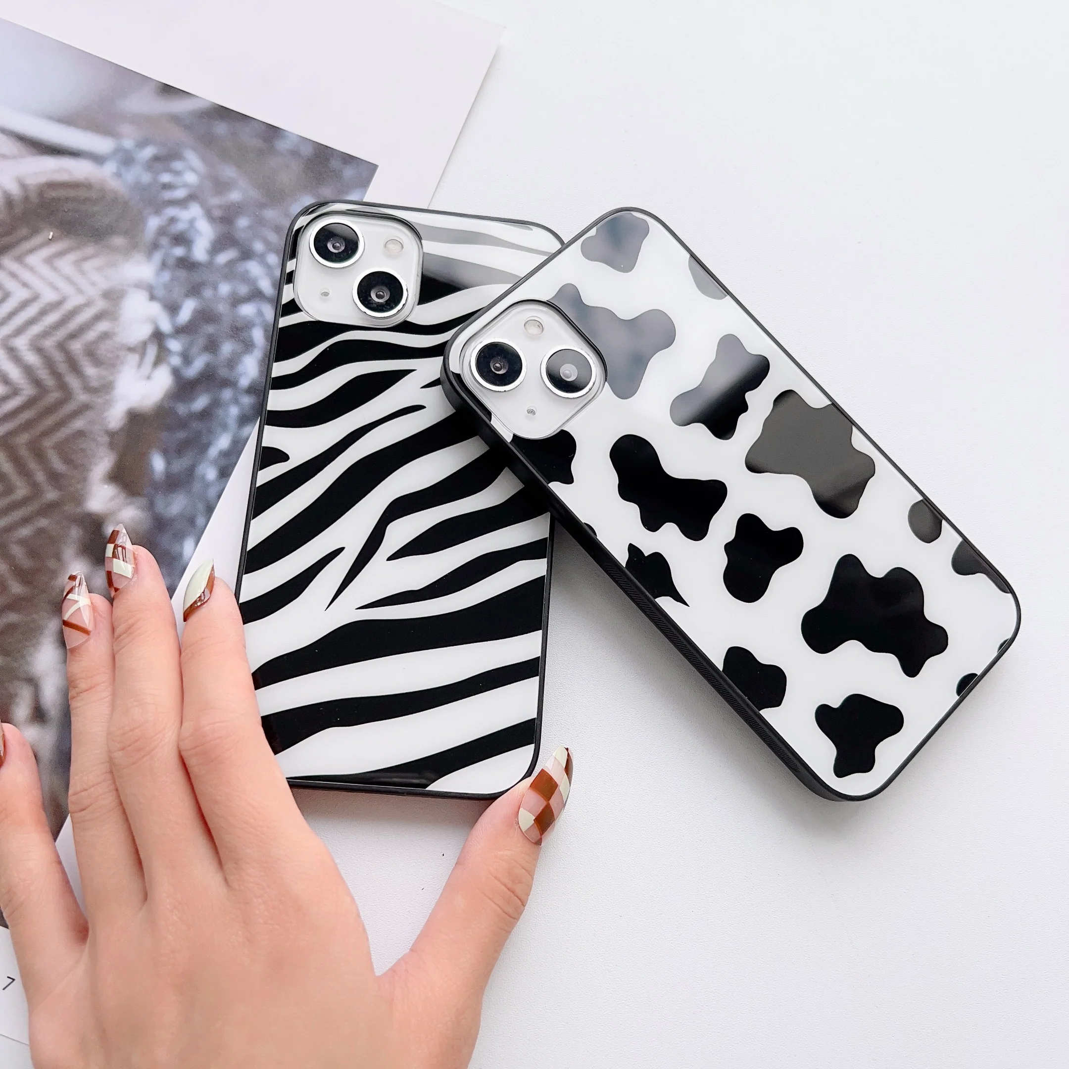 Moo Moo Pattern Metal Case For All Model