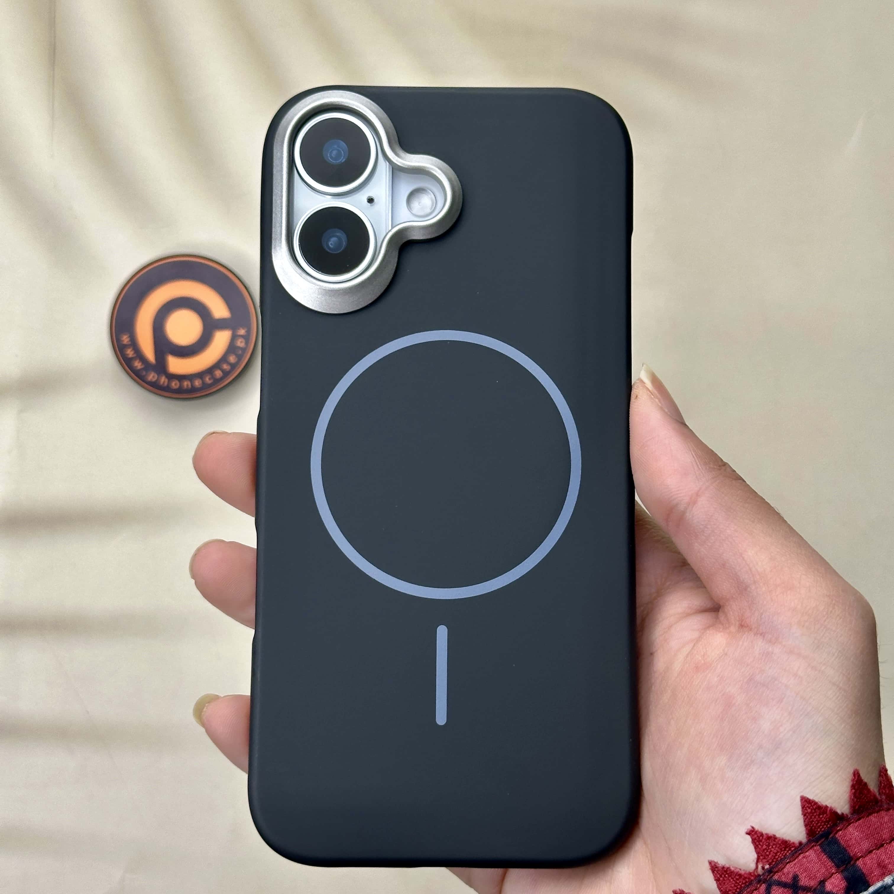 iPhone 17 - Matte Finish Magnetic Ring MagSafe Case