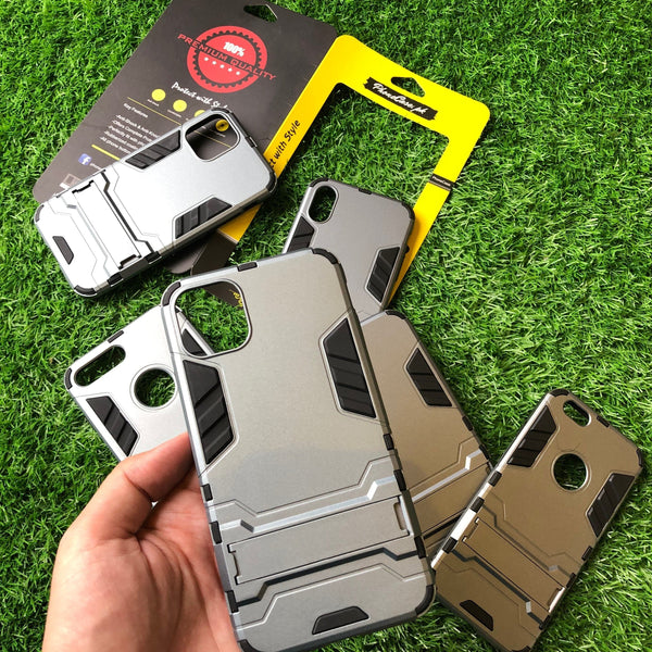 iPhone 11 Pro Max Hybrid TPU+PC Iron Man Armor Shield Case