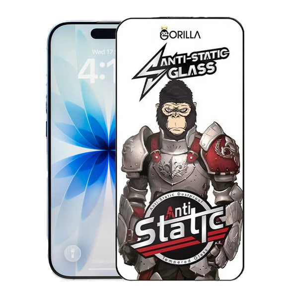 iPhone 17 - Full Coverage GORILLA Tempered Glass – Anti-Fingerprint, Dustproof & Smooth Touch