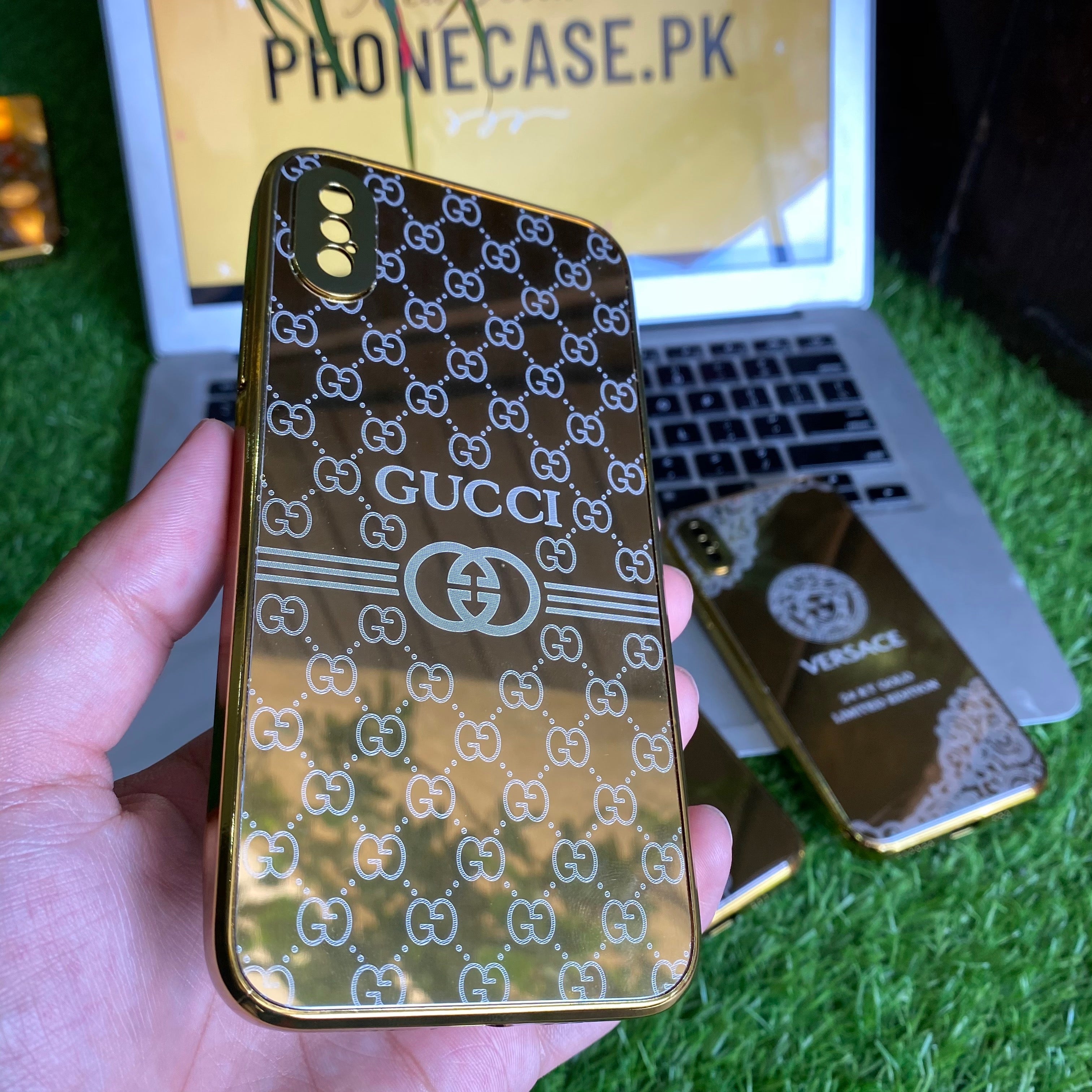 iPhone XS Max Gold Platted Shock Proof Case