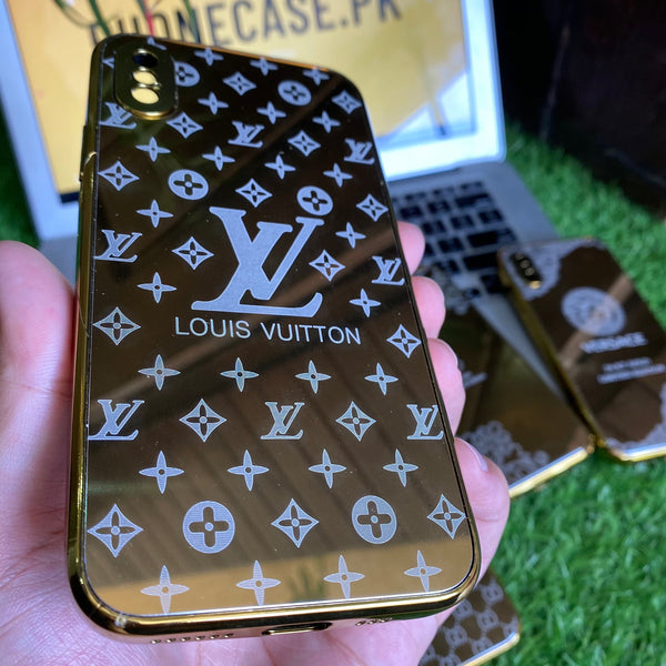 iPhone XS Max Gold Platted Shock Proof Case