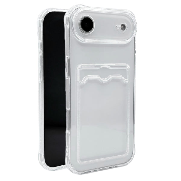 iPhone Air - Wallet Card Holder Transparent Slot ShockProof Case