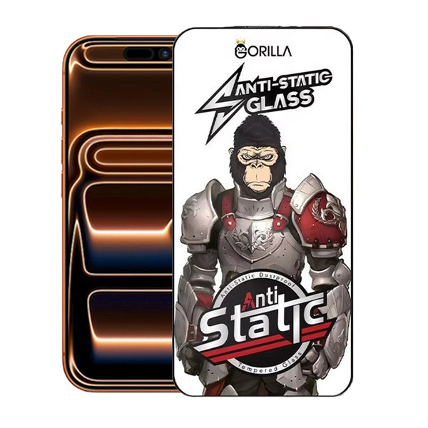 iPhone 17 Pro Max - Full Coverage GORILLA Tempered Glass – Anti-Fingerprint, Dustproof & Smooth Touch