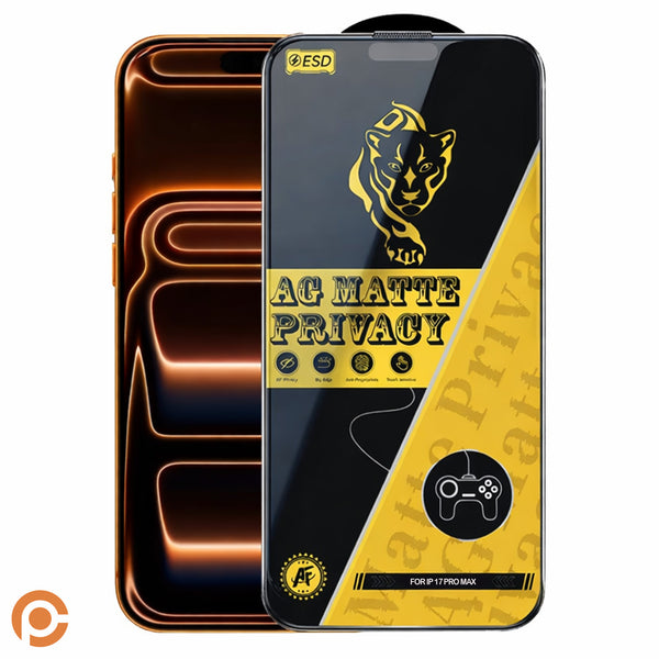 iPhone 17 Pro Max - AG Matte Anti-Spy Privacy Screen Protector – 9H Tempered Glass, Bubble-Free Full Glue