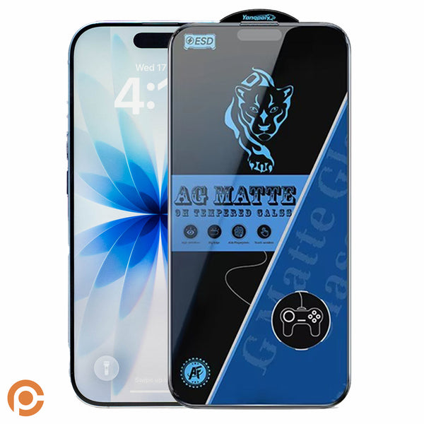 iPhone 17 - 9H Matte Tempered Glass – Anti-Fingerprint, Anti-Scratch, Bubble-Free Screen Guard