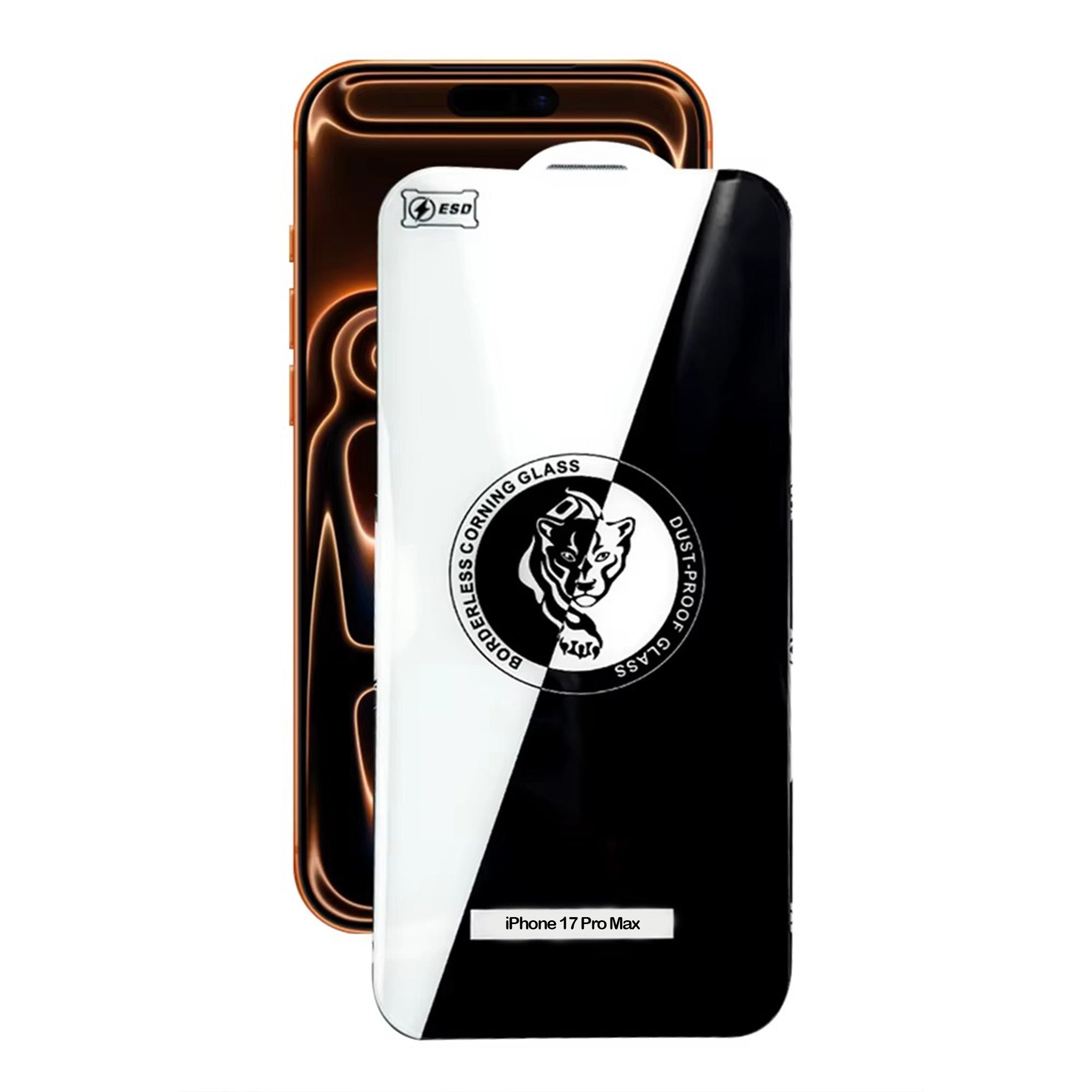 iPhone 17 Pro Max - 3D Borderless Tempered Glass Screen Protector – 9H ...