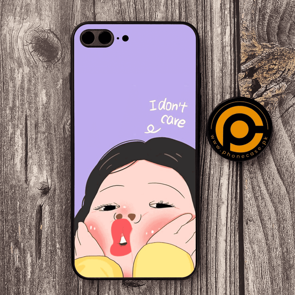 iPhone 7 Plus/ 8 Plus - Cute couple design 2 - Premium Metal Printed soft Bumper shock Proof Case CS-36543