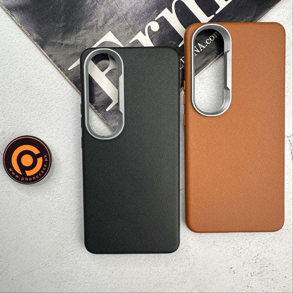 Vivo V50 Lite - Soft Leather Texture Slim TPU Case