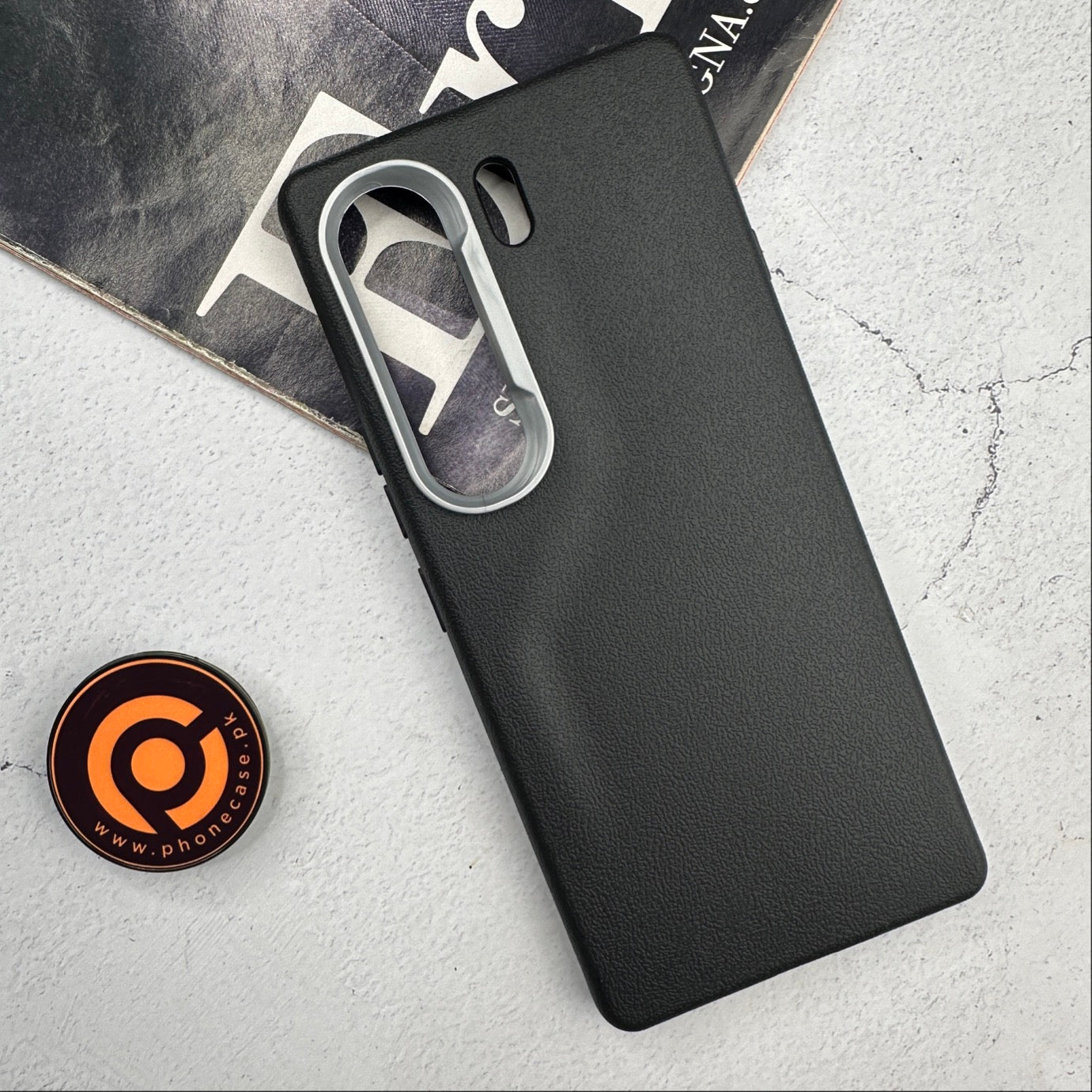 Tecno Camon 40 Pro - Soft Leather Texture Slim TPU Case