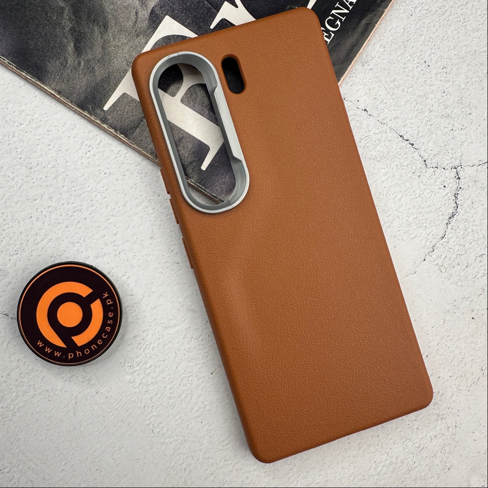 Tecno Camon 40 Pro - Soft Leather Texture Slim TPU Case