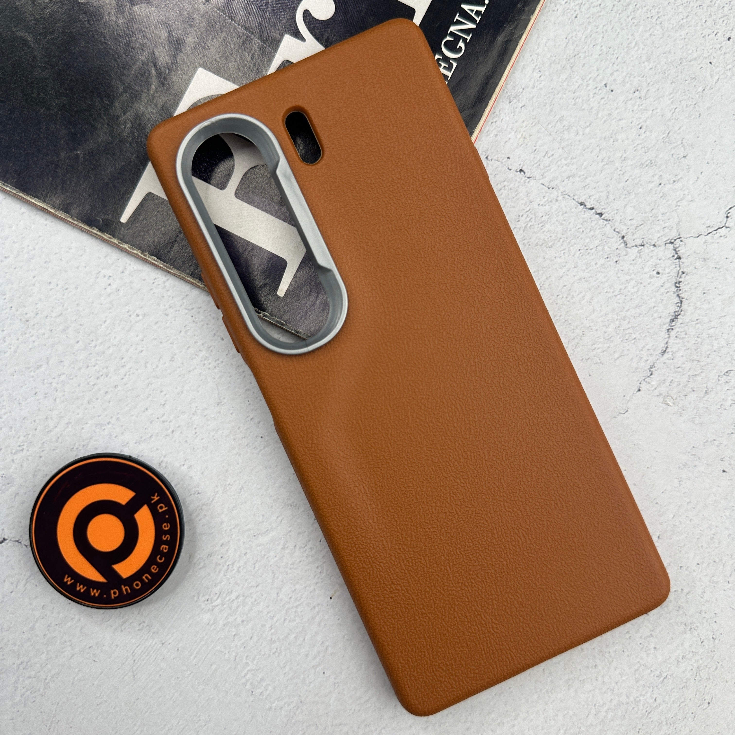 Tecno Camon 40 - Soft Leather Texture Slim TPU Case