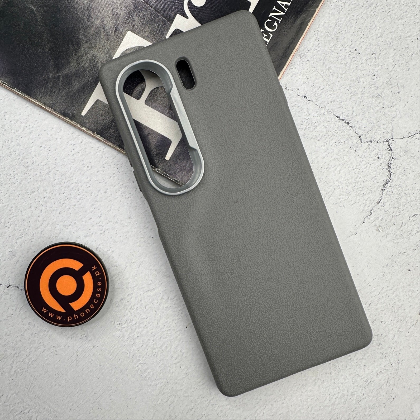 Tecno Camon 40 - Soft Leather Texture Slim TPU Case