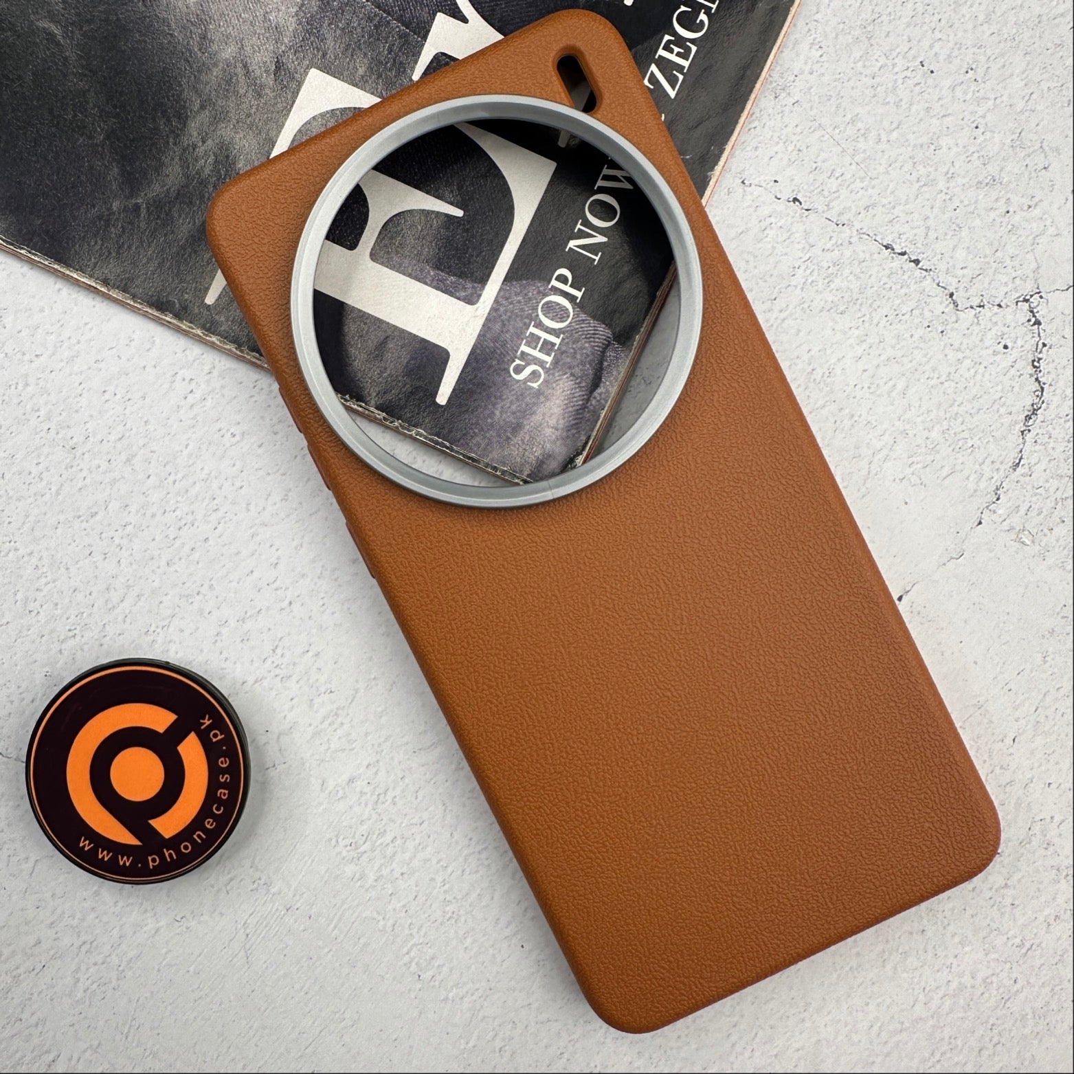 Vivo X200 Pro - Soft Leather Texture Slim TPU Case