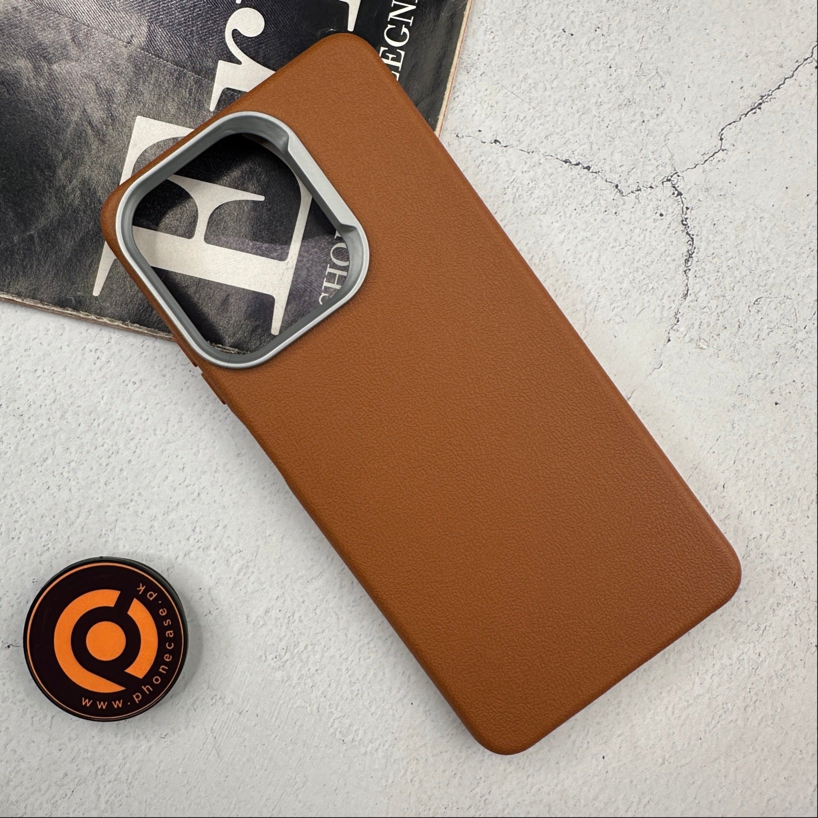 Oppo A5x - Soft Leather Texture Slim TPU Case
