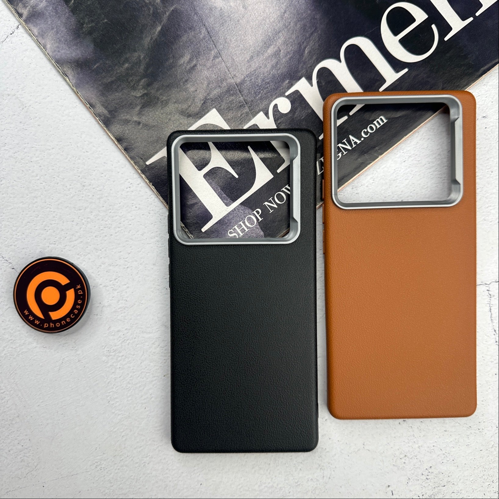 Infinix Note 40 Pro 4G - Soft Leather Texture Slim TPU Case