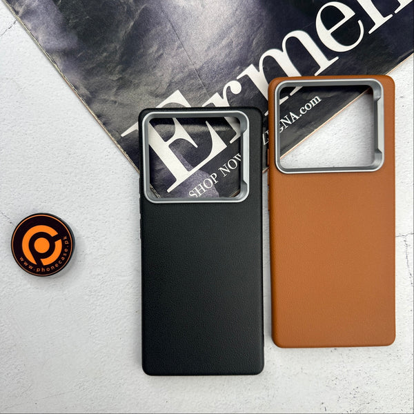 Infinix Note 40 Pro 4G - Soft Leather Texture Slim TPU Case
