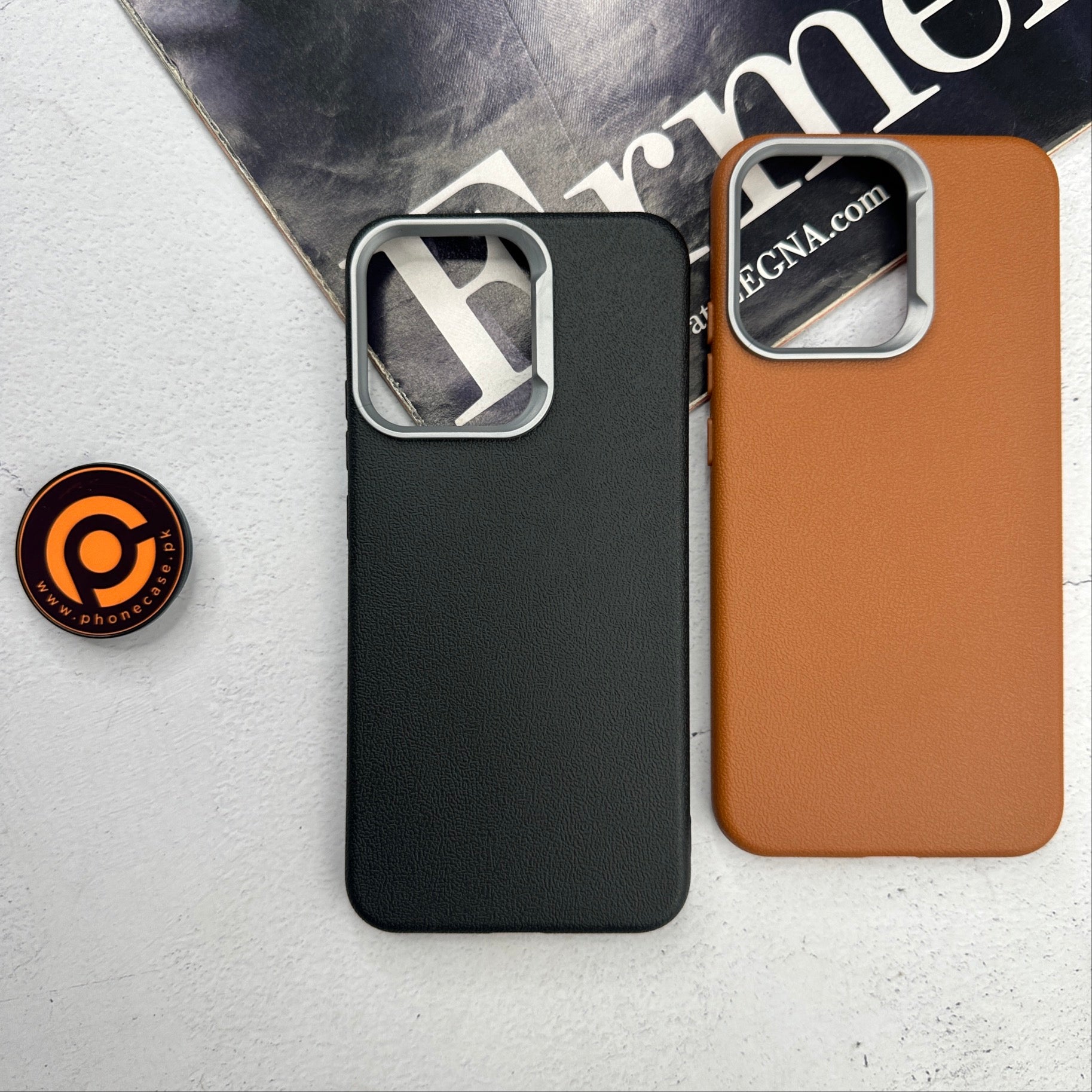Oppo Reno 14 5G - Soft Leather Texture Slim TPU Case