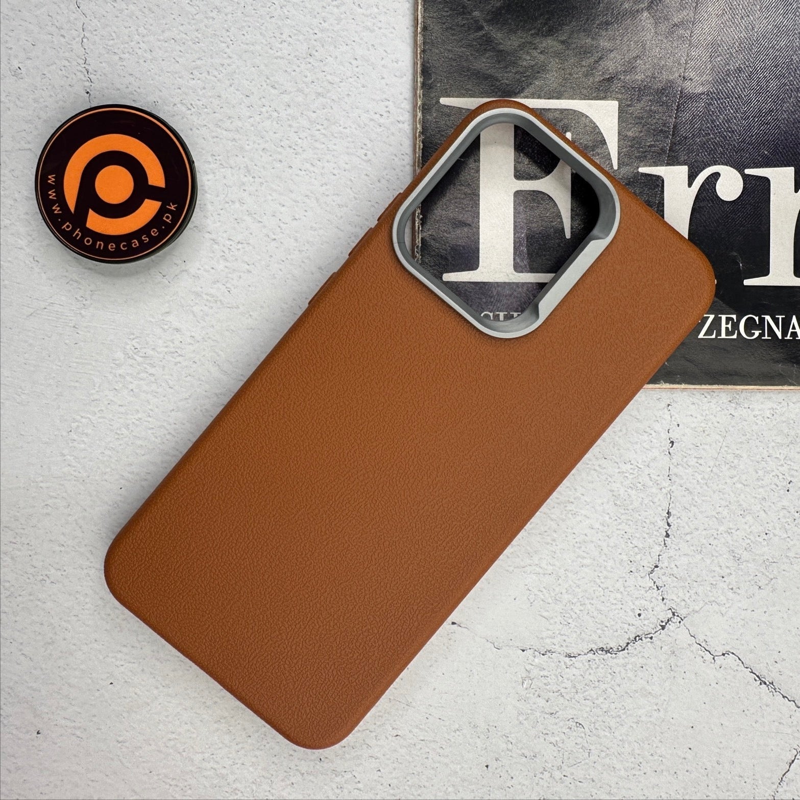 Oppo Reno 14 5G - Soft Leather Texture Slim TPU Case