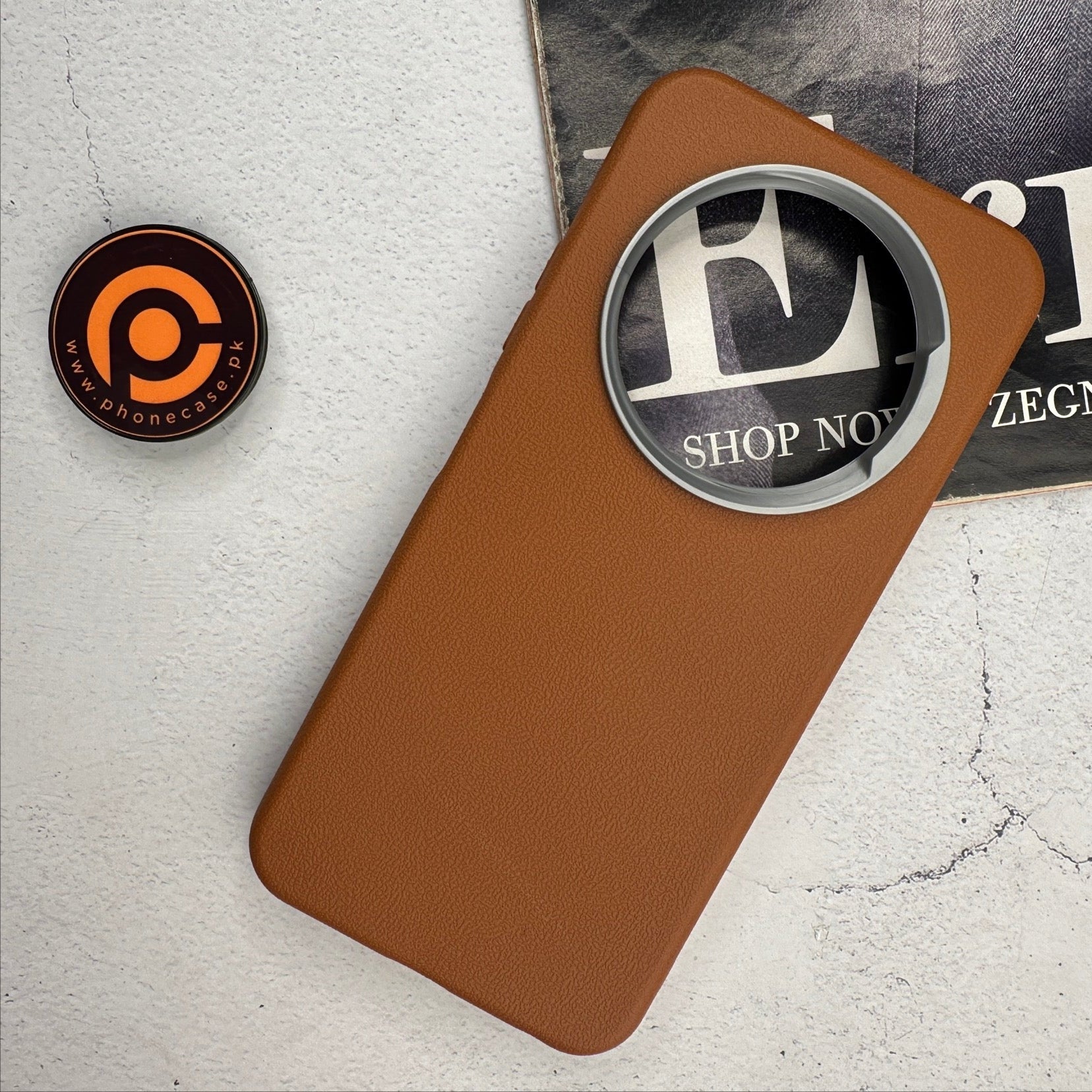 Tecno Spark 30C - Soft Leather Texture Slim TPU Case