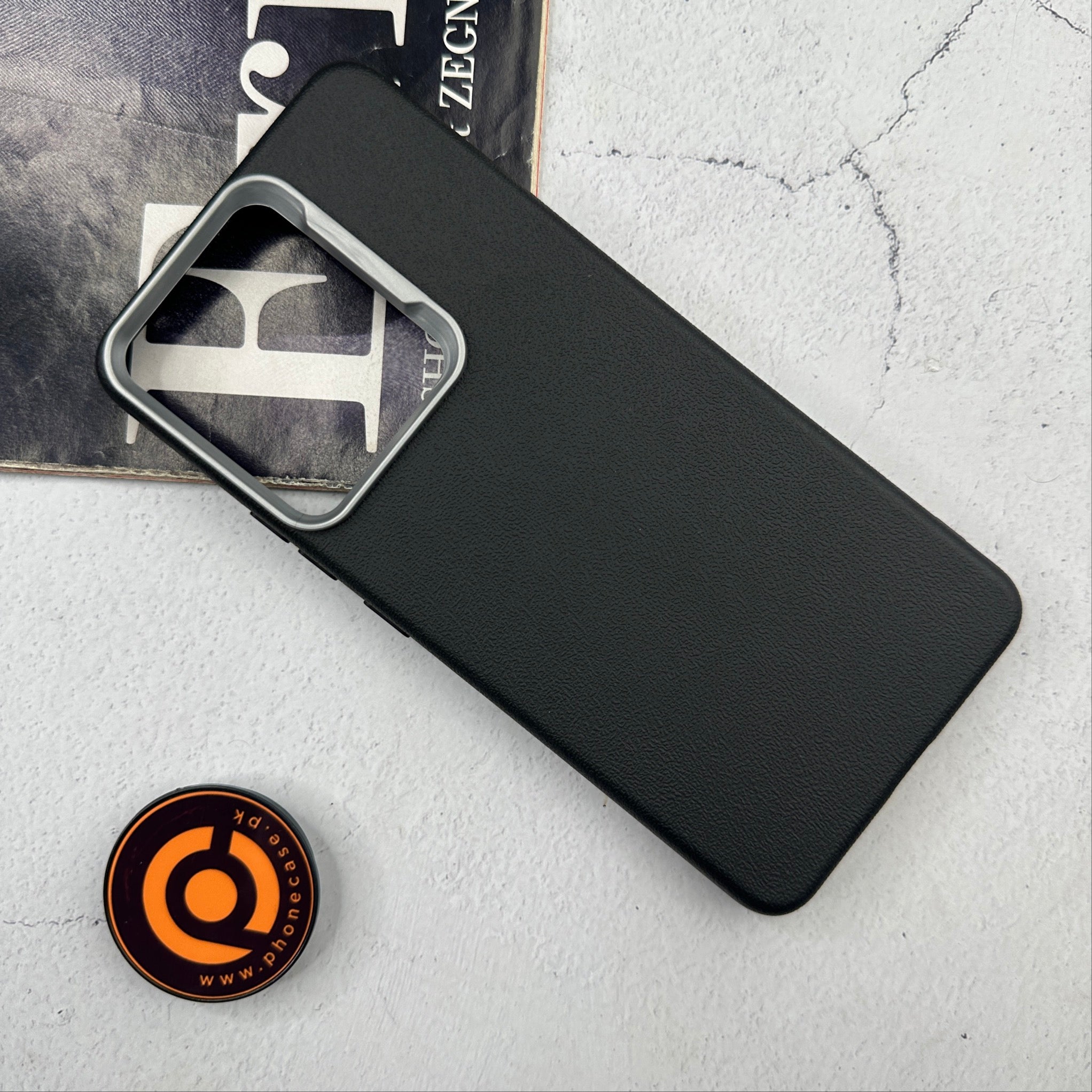 Oppo Reno 13F - Soft Leather Texture Slim TPU Case