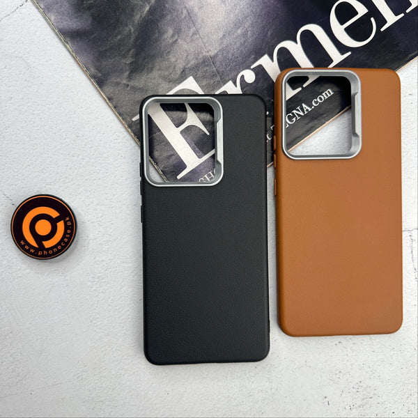 Oppo Reno 13F - Soft Leather Texture Slim TPU Case