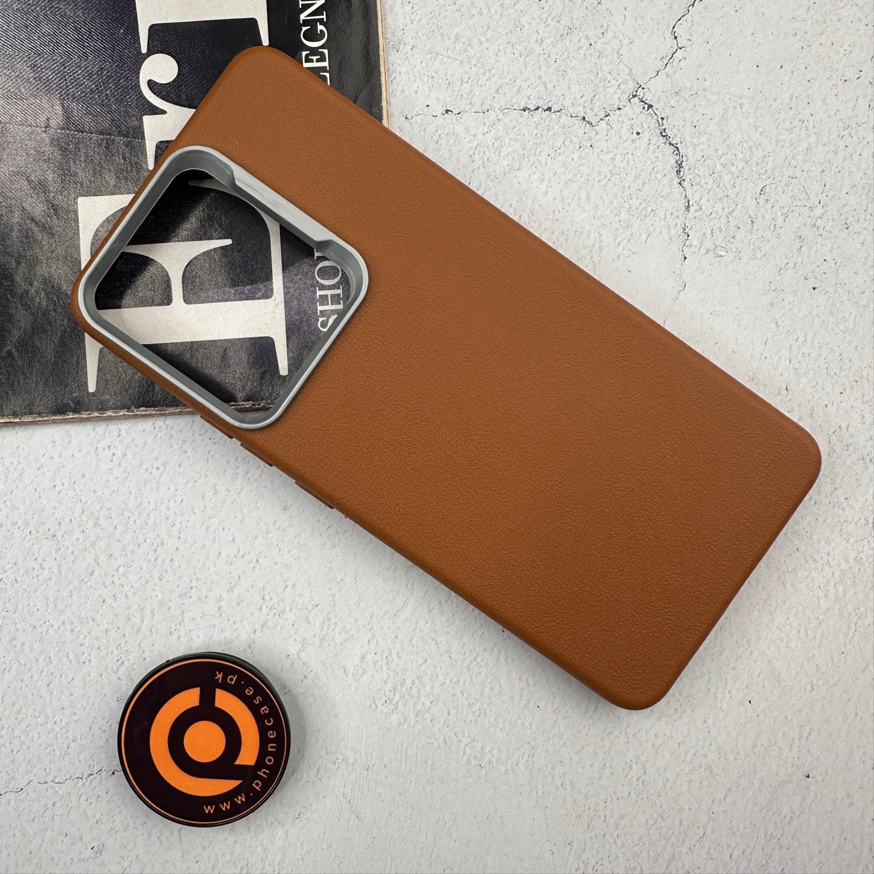 Oppo Reno 13F - Soft Leather Texture Slim TPU Case