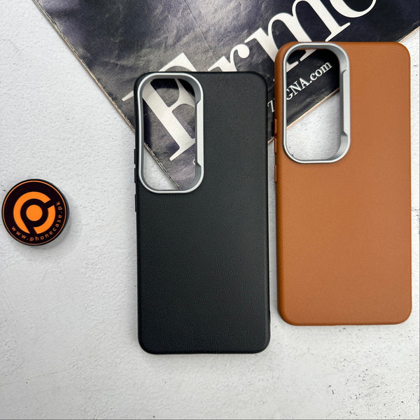 Vivo Y200 4G - Soft Leather Texture Slim TPU Case