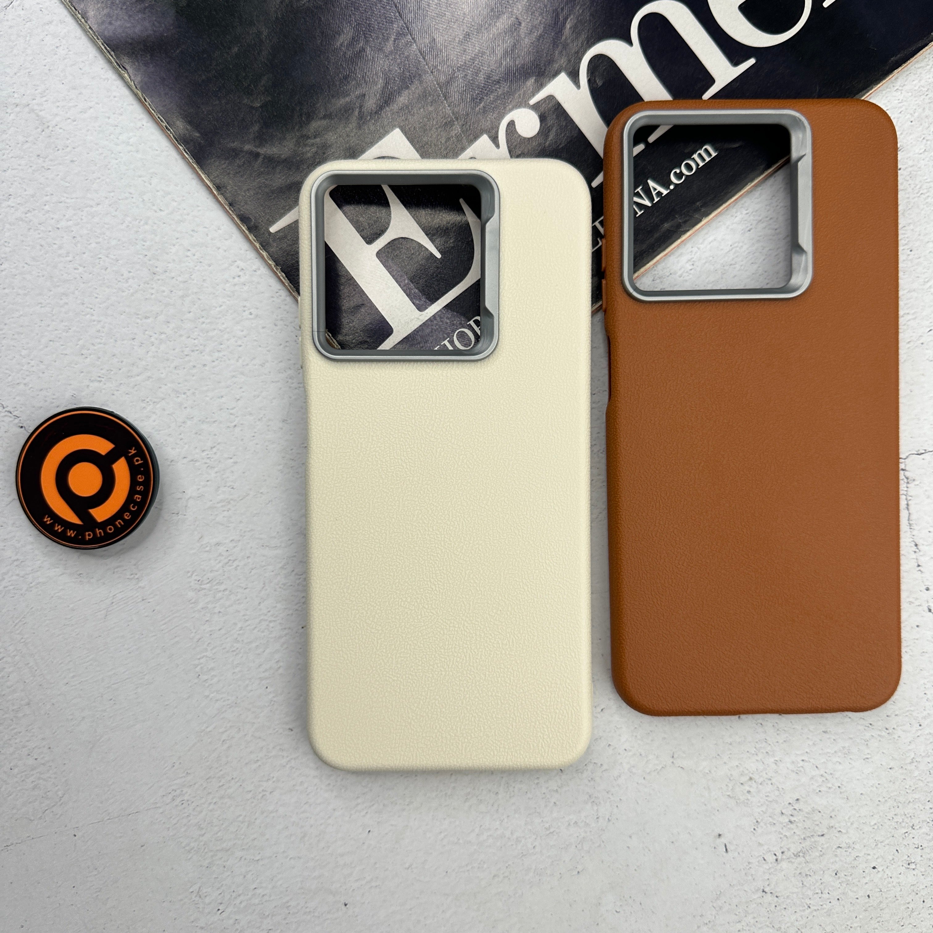 Infinix Hot 50i/ Smart 9 - Soft Leather Texture Slim TPU Case
