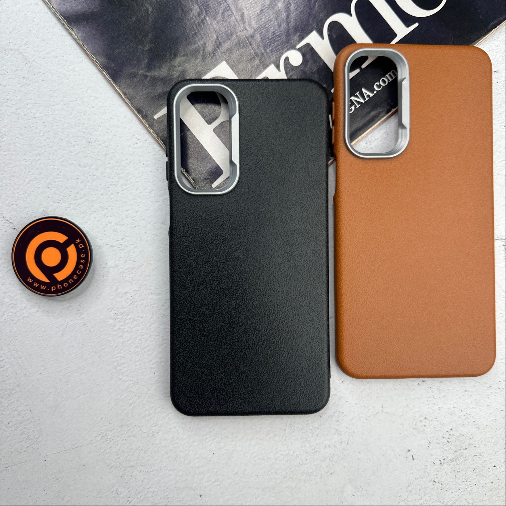 Samsung Galaxy A16 - Soft Leather Texture Slim TPU Case