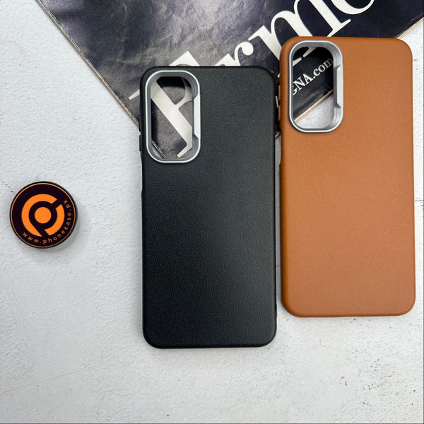 Samsung Galaxy A15 - Soft Leather Texture Slim TPU Case