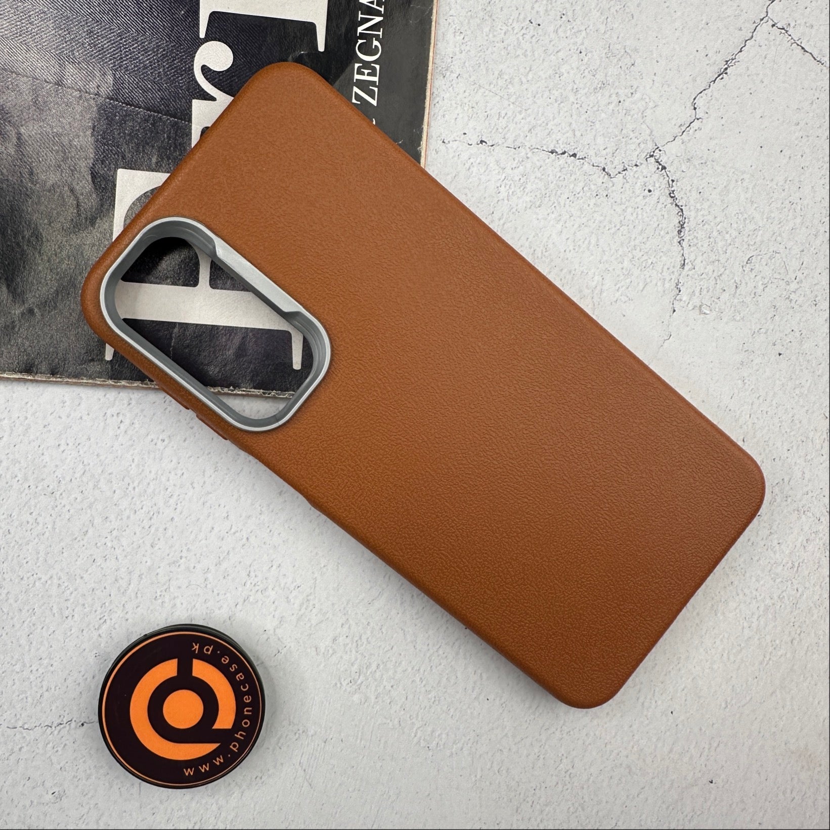 Samsung Galaxy A16 - Soft Leather Texture Slim TPU Case