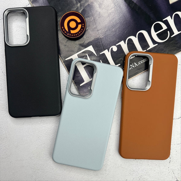 Samsung Galaxy S24 FE - Soft Leather Texture Slim TPU Case