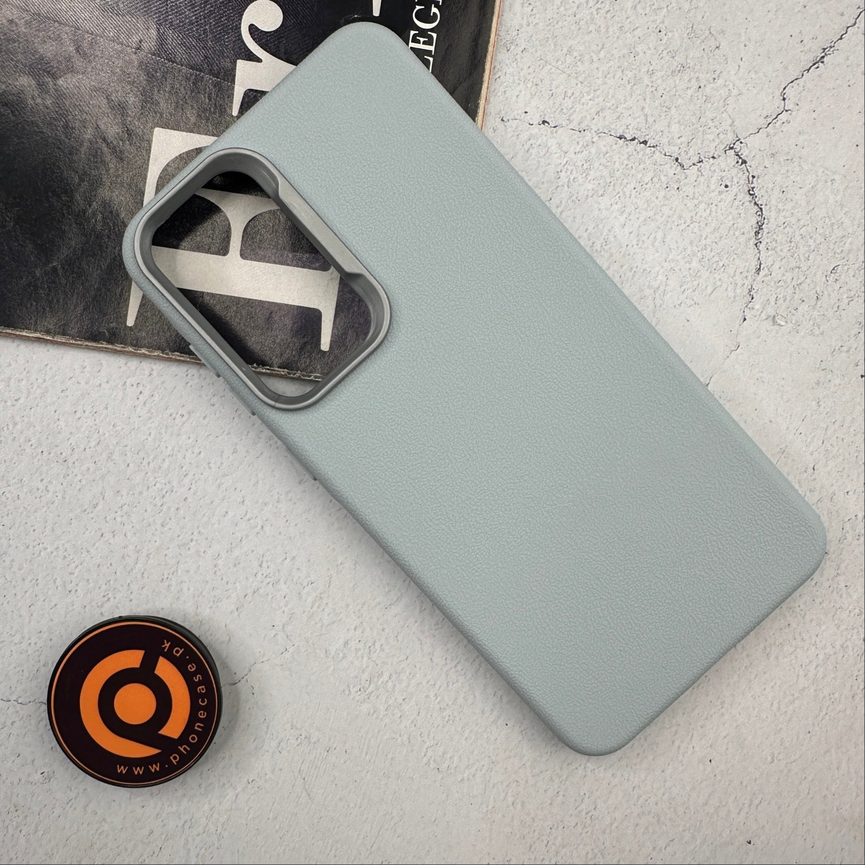 Samsung Galaxy S24 FE - Soft Leather Texture Slim TPU Case