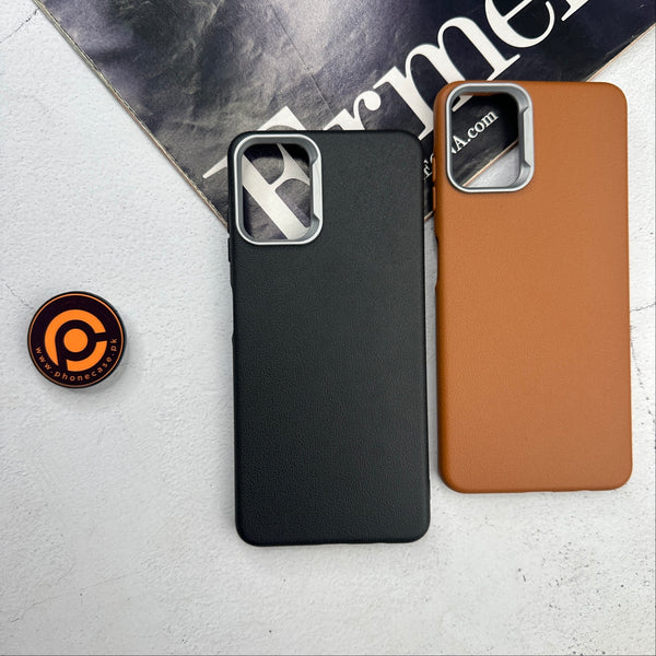 Samsung Galaxy A06 - Soft Leather Texture Slim TPU Case