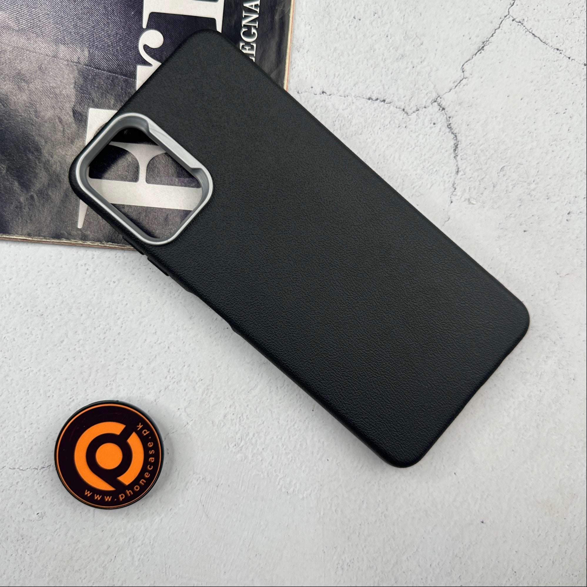 Samsung Galaxy A06 - Soft Leather Texture Slim TPU Case