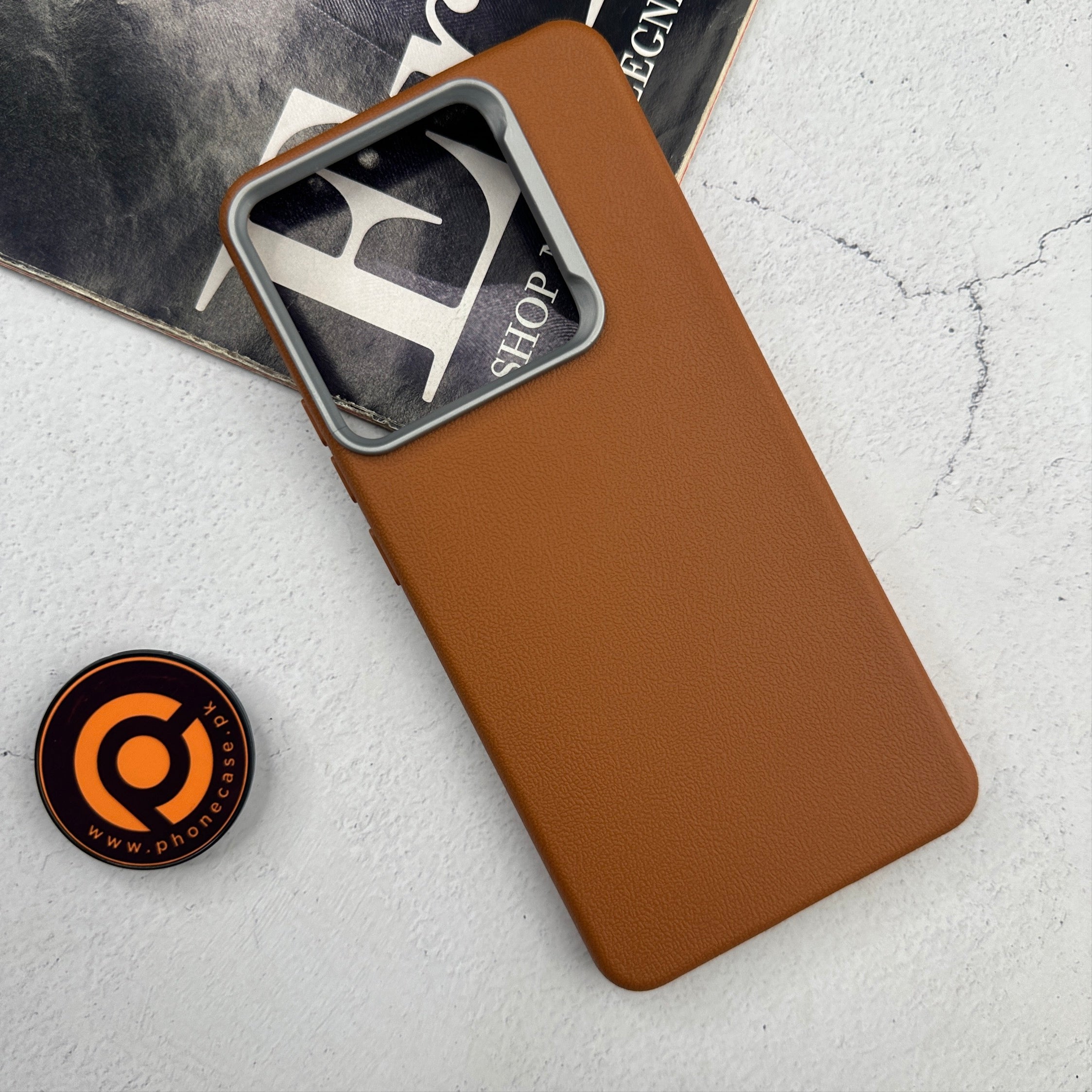 Xiaomi Redmi Note 14 - Soft Leather Texture Slim TPU Case